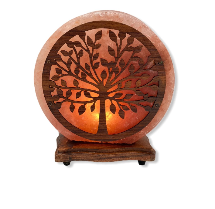 Himalayan salt lamp. Tree of life