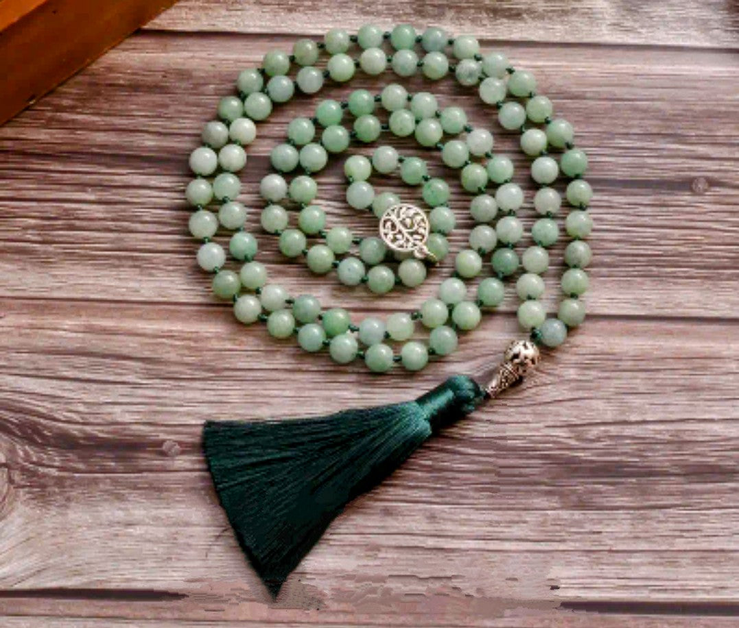 Burmese Jade Mala Beads