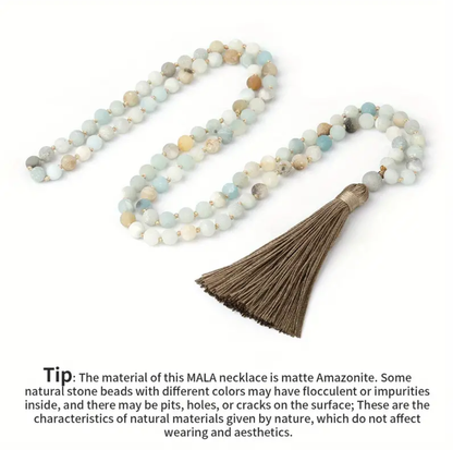 Amazonite beaded necklace