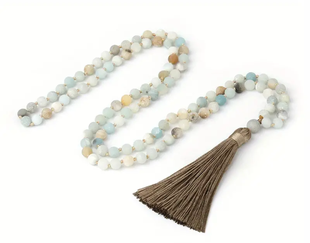 Amazonite beaded necklace