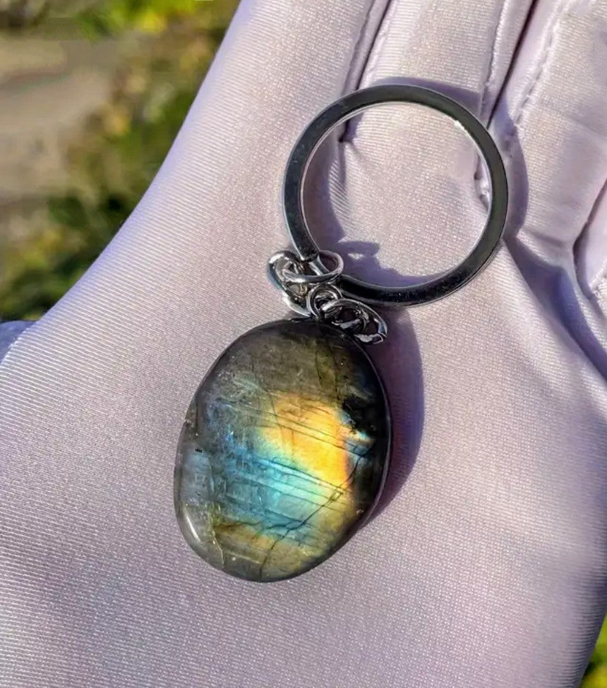 Labradorite key chain