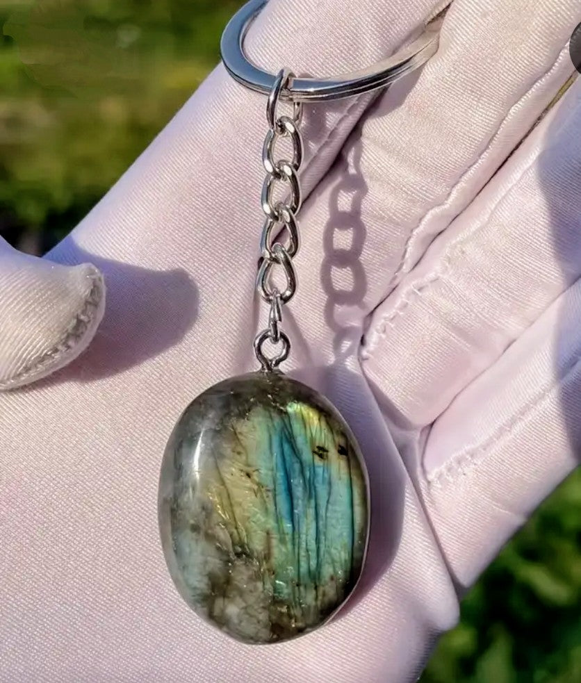 Labradorite key chain