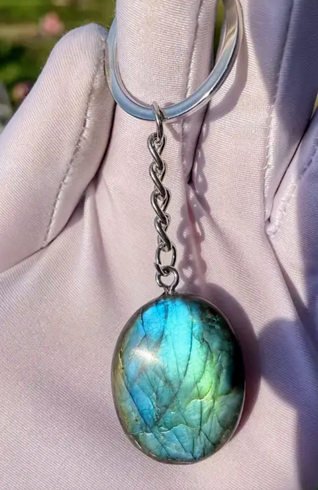 Labradorite key chain