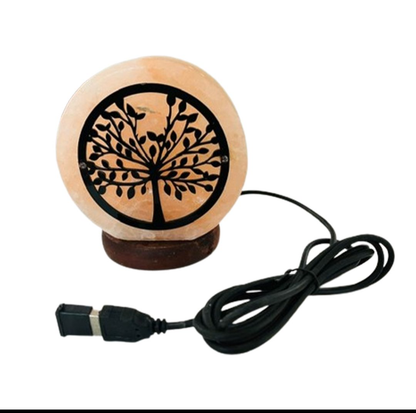 Himalayan Salt Lamp. Tree of life. Small. USB