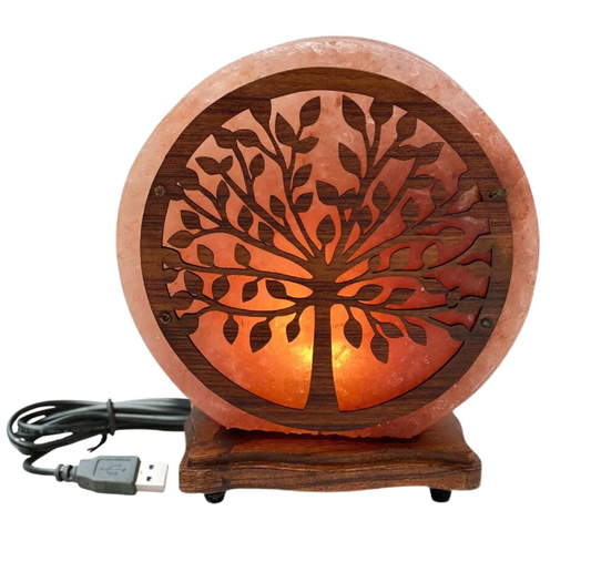 Himalayan Salt Lamp. Tree of life. Small. USB