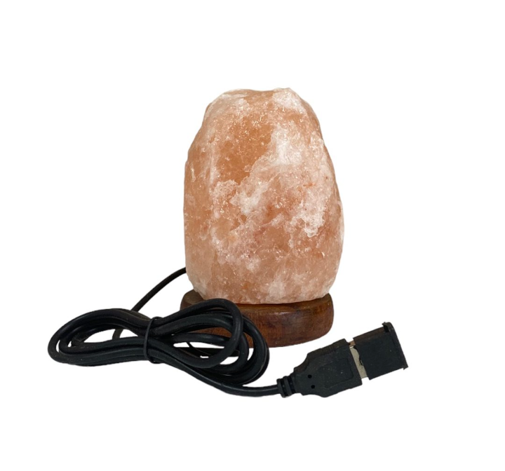 Himalayan Salt Lamp. Natural. Small USB. Colour changing