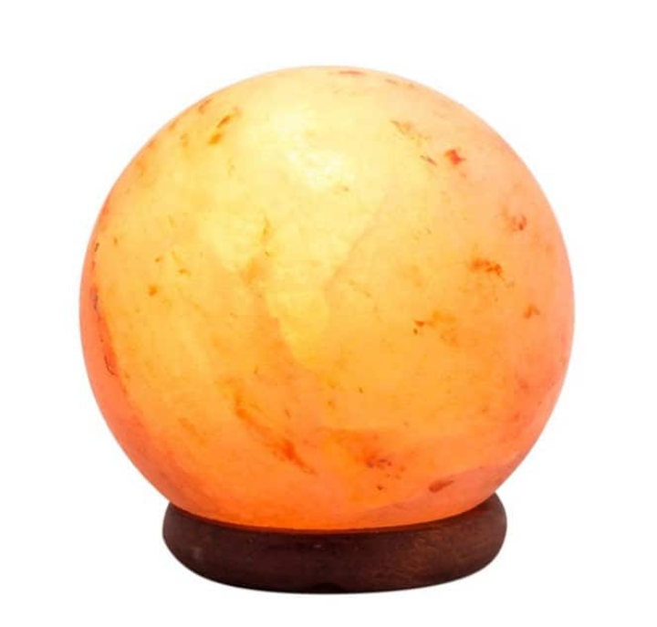 Himalayan salt lamp. Sphere